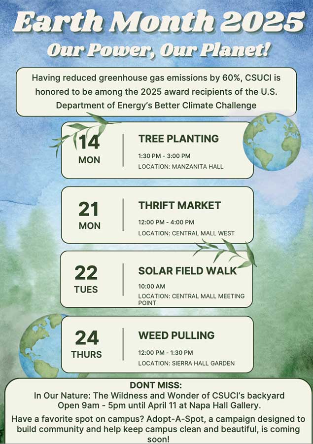 earth month flyer