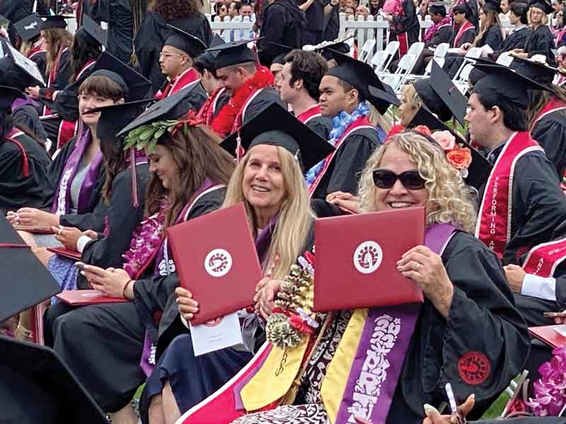 Barbara Clark ’23 B.A. Art and Sheree Gardner Cogan ’23 B.A. Art 