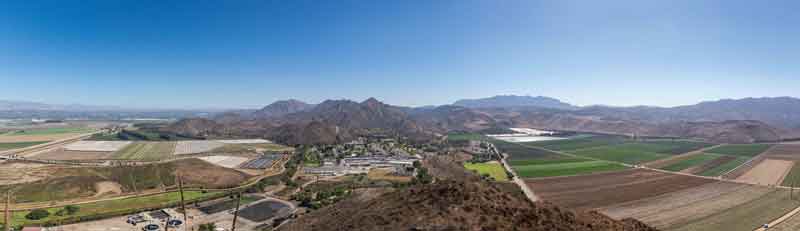 The view of CSUCI campus from sat’wiwa.