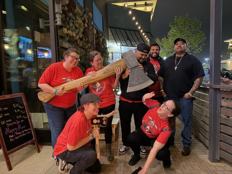 Photo of the CI Axe Throwing Teams